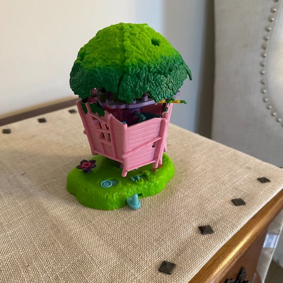 Vintage 2000 Polly Pocket Jungle Pets Trees House - Picture 3 of 4